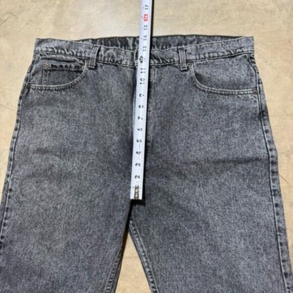 Vintage 90s Levis Jeans 505 Black Stone Wash Straight Leg Regular Denim 40x31 - Picture 7 of 14